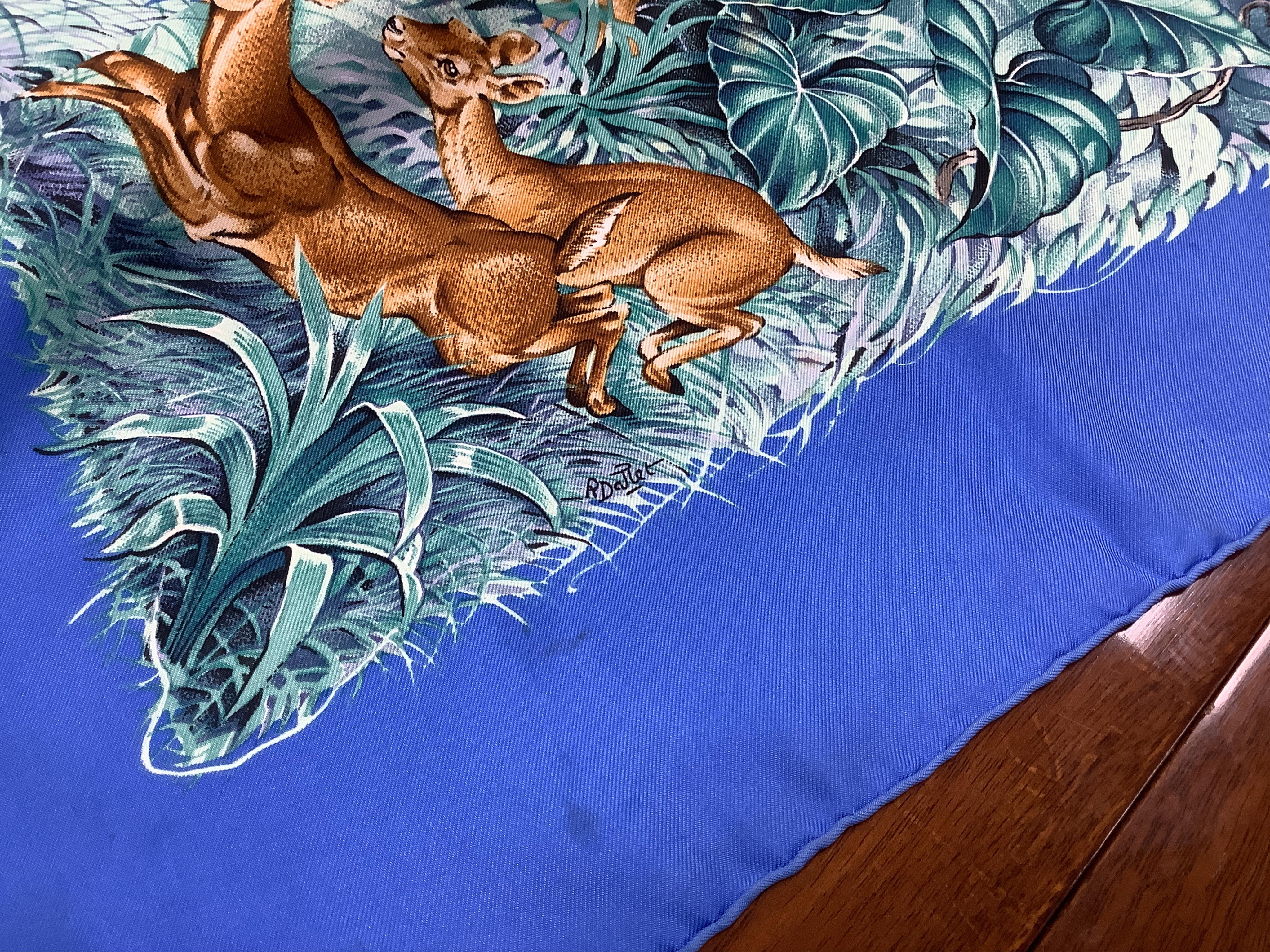 Two boxed Hermes silk scarves comprising ‘Real Escuela Andaluza del Arte Equestre’ and ‘Equateur’, with original boxes, together with four Hermes gentleman’s silk ties